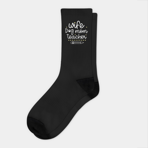 Wife Dog Mom Teacher Socks by The WYLD Tribe