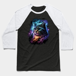 Cat Nebula Baseball T-Shirt
