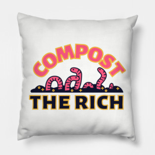 Compost the Rich Worm Pillow