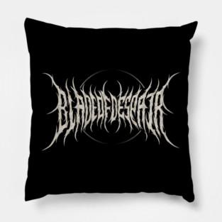 Blade Of Despair Metal Logo Pillow