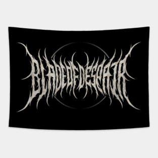 Blade Of Despair Metal Logo Tapestry