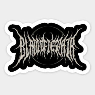 Blade Of Despair Metal Logo Sticker