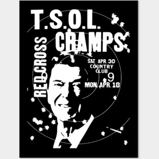 LA punk hardcore show flyer art Posters and Art