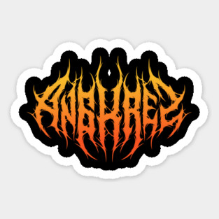 Angkrez Metal Logo Sticker