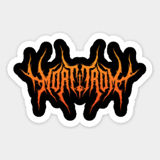 Morttrom Metal Logo Sticker