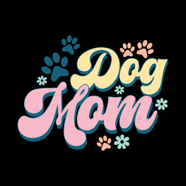 Retro Dog Mom Paw Gifts by The WYLD Tribe