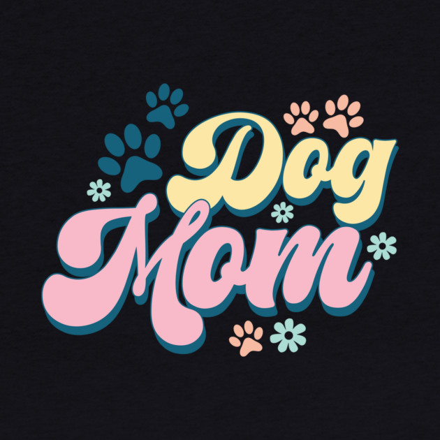 Retro Dog Mom Paw Gifts by The WYLD Tribe