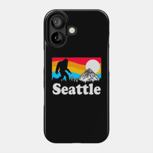 Bigfoot Sasquatch Retro Seattle Gifts Phone Case
