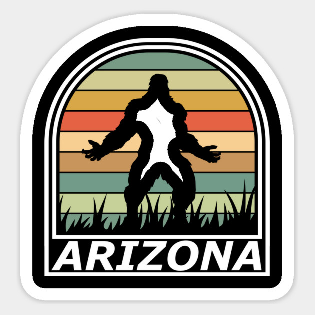 Bigfoot Arizona State Gift Sticker by The WYLD Tribe