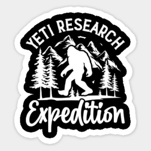 Yeti Bigfoot Research Sasquatch Believer Gifts Sticker