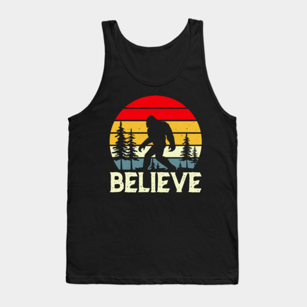 Bigfoot Sasquatch Believe Retro Tank Top by The WYLD Tribe