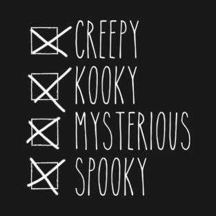 Creepy Girl Checklist T-Shirt