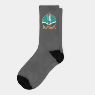 NASA Retro Vintage Space Logo Socks