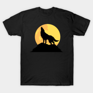 Howling Wolf Silhouette T-Shirt