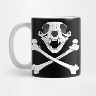 Skull and Bones Cat Mug