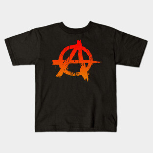 Anarchy Color Splatter Kids T-Shirt