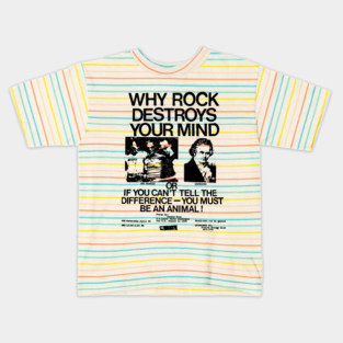 Why rock destroys your mind Kids T-Shirt