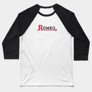 ROMEO Aviation Phonetic Alphabet Pilot Airplane Baseball T-Shirt
