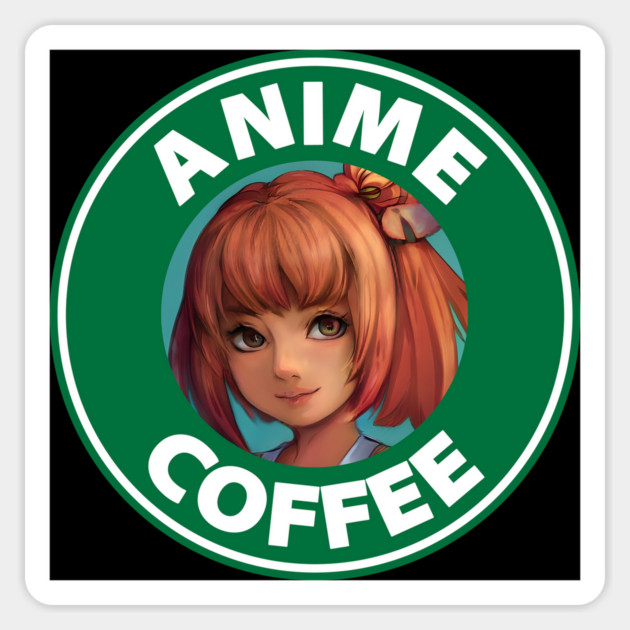 Animes Starbucks Sticker by animegirlnft