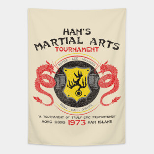 Han's Martial Arts Tournament Lts Worn Tapestry