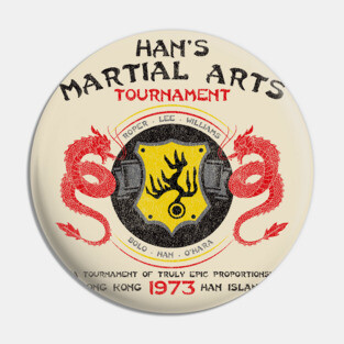 Han's Martial Arts Tournament Lts Worn Pin