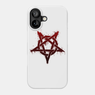 Pentagram Splatter Phone Case