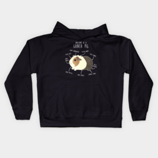 Guinea Pig Anatomy Kids Hoodie