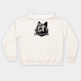Maligator - Malinois - Belgian shepherd Kids Hoodie