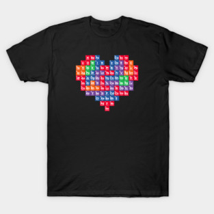 periodic table heart T-Shirt