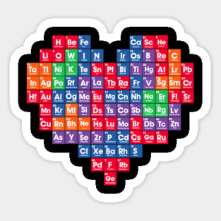 periodic table heart Magnet
