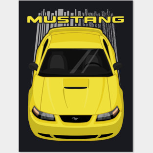 Mustang GT 1999 to 2004 SN95 New Edge - Yellow Posters and Art