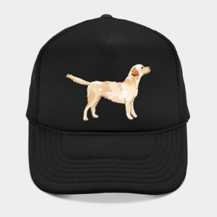 Yellow Lab Silhouette Watercolor Hat