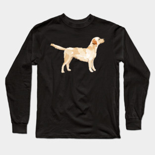 Yellow Lab Silhouette Watercolor Long Sleeve T-Shirt