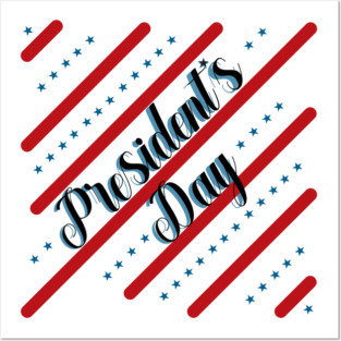 Presidents day, February Posters and Art