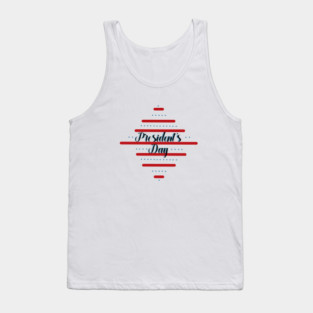 Presidents day, February, rhombus-shaped Tank Top