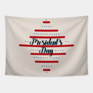 Presidents day, February, rhombus-shaped Tapestry