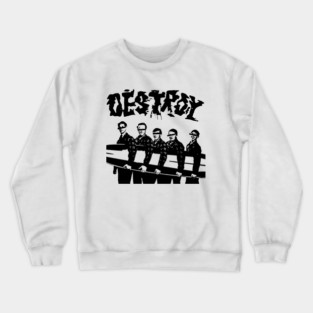 Destroy t shirt punk Crewneck Sweatshirt