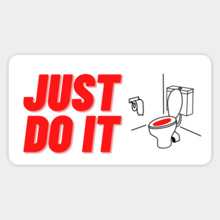 Just do it toilet Sticker