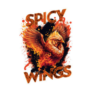 SPICY WINGS (WHITE SHIRT) T-Shirt