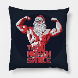 The North Swole Jacked Santa Pillow