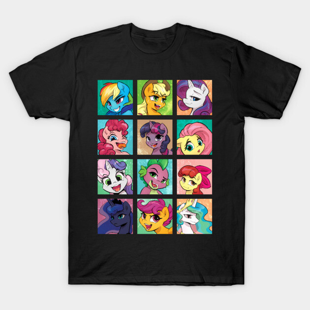 The Mane 12 T-Shirt by KPShadowsquirrel