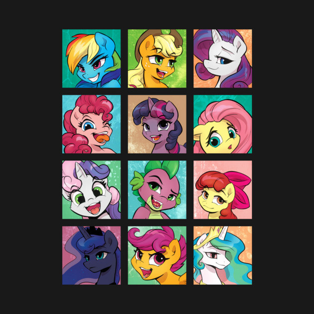 The Mane 12 by KPShadowsquirrel