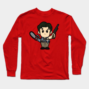 Ash Evil Dead Chibi Long Sleeve T-Shirt
