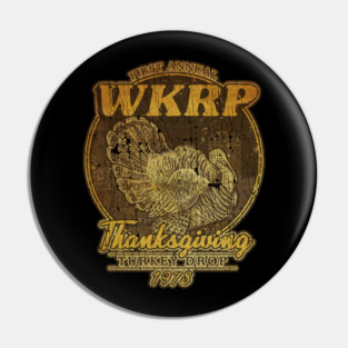 Thanksgiving Turkey Drop vintage Pin