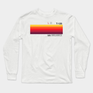 Sunset Video Cassette VHS Long Sleeve T-Shirt