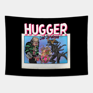 Last Christmas I Gave You My Hugger Tapestry