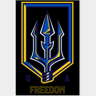 Trident (Tryzub) Posters and Art