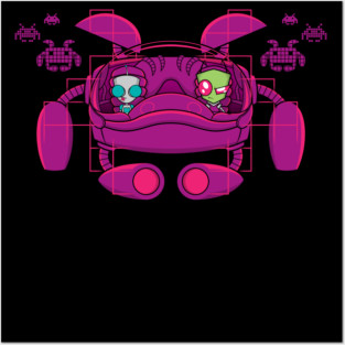 Space Zimvader Posters and Art