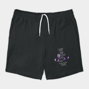Purple Ribbon Awareness Poem Shorts