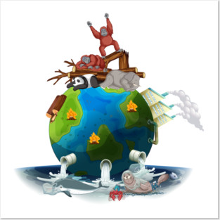 save the planet Posters and Art